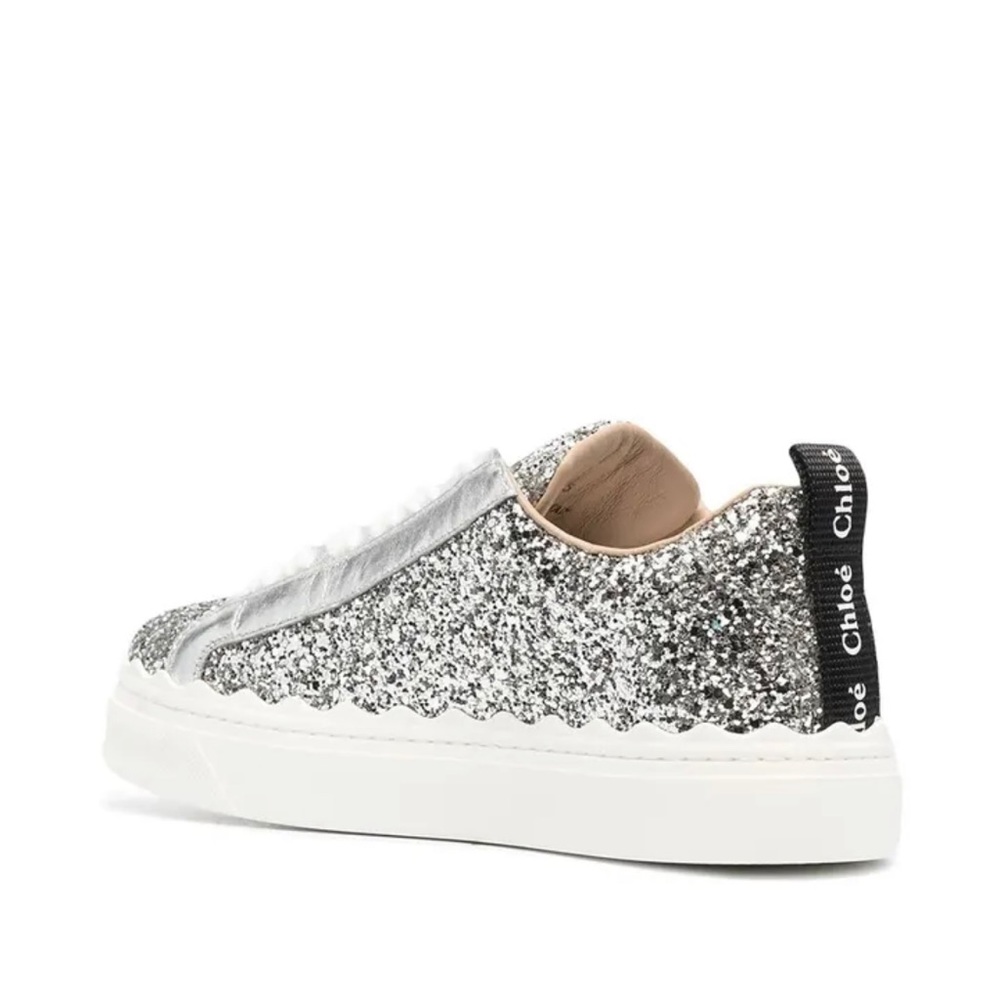 SOLD! Chloe Lauren Low Top Glitter Sneaker- 42